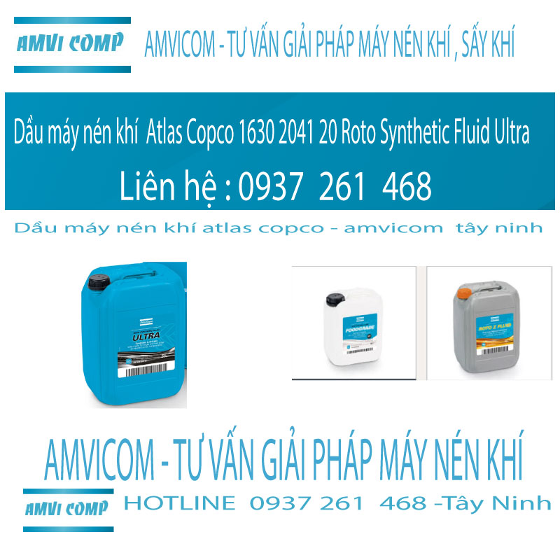 Dầu máy nén khí Atlas Copco tây ninh - amvicom 0937261468