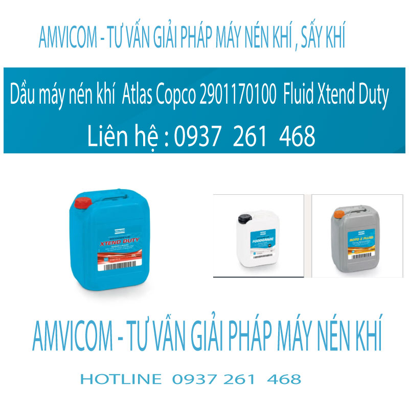 Dầu máy nén khí Atlas Copco Xtend duty 2901170100 - amvicom 0937261468