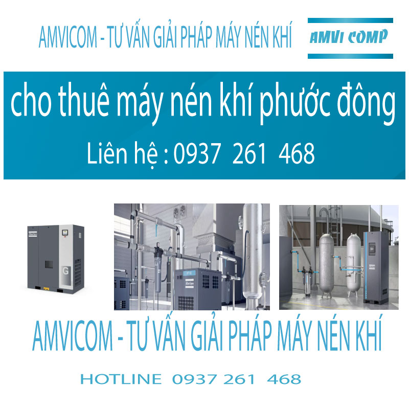 cho thuê máy nén khi amvicom phước đông tây ninh  