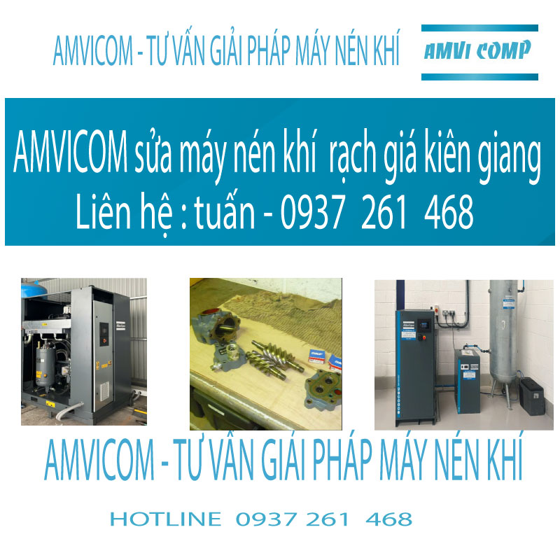 máy nén khi rạch giá kiên giang amvicom
