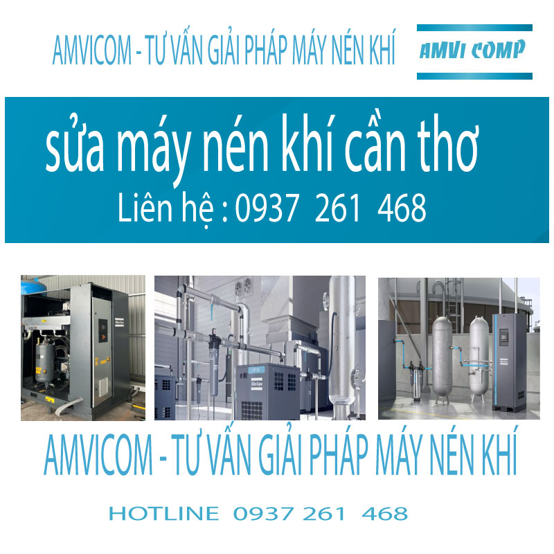 Sửa máy nén khí amvicom cần thơ  