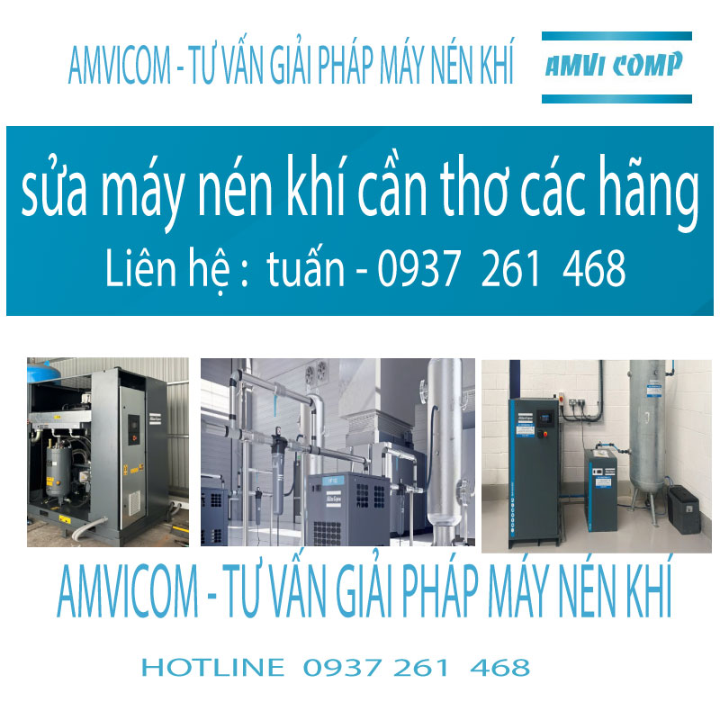Sửa máy nén khí cần thơ các hãng amvicom