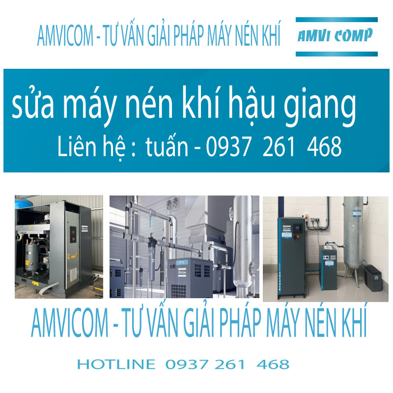 Sửa máy nén khí hậu giang amvicom