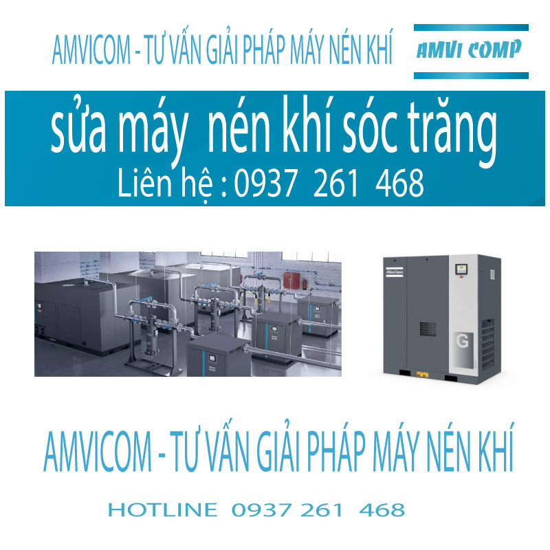 Sửa máy nén khí sóc trăng amvicom