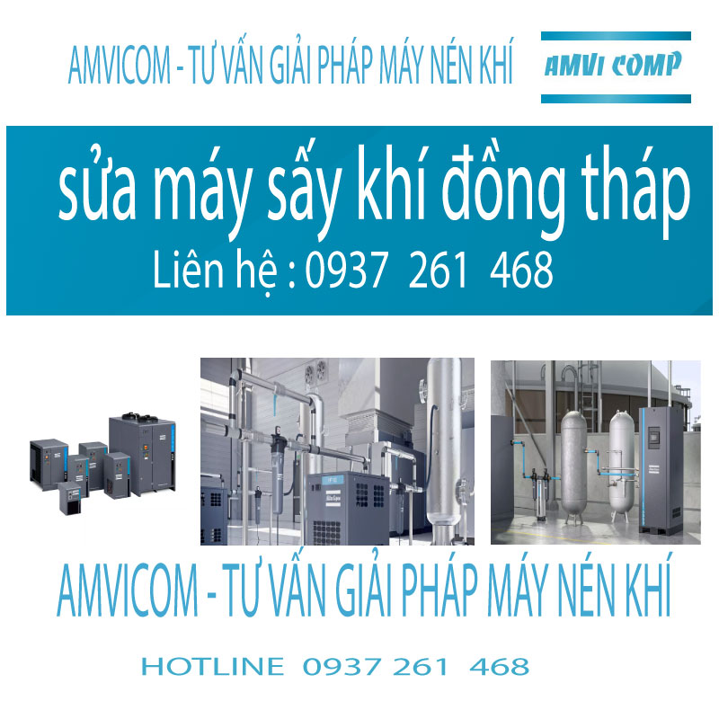 Sửa máy sấy khí amvicom đồng tháp 