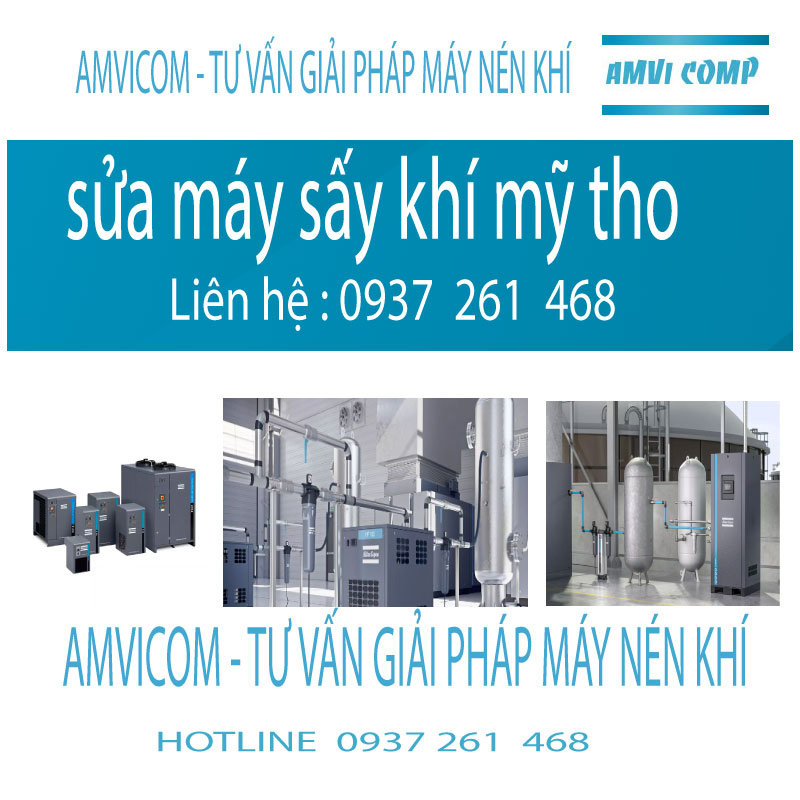 Sửa máy sấy khí amvicom mỹ tho 