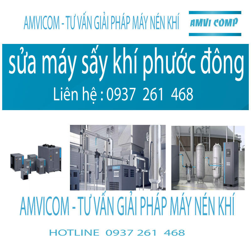 Sửa máy sấy khí amvicom phước đông 