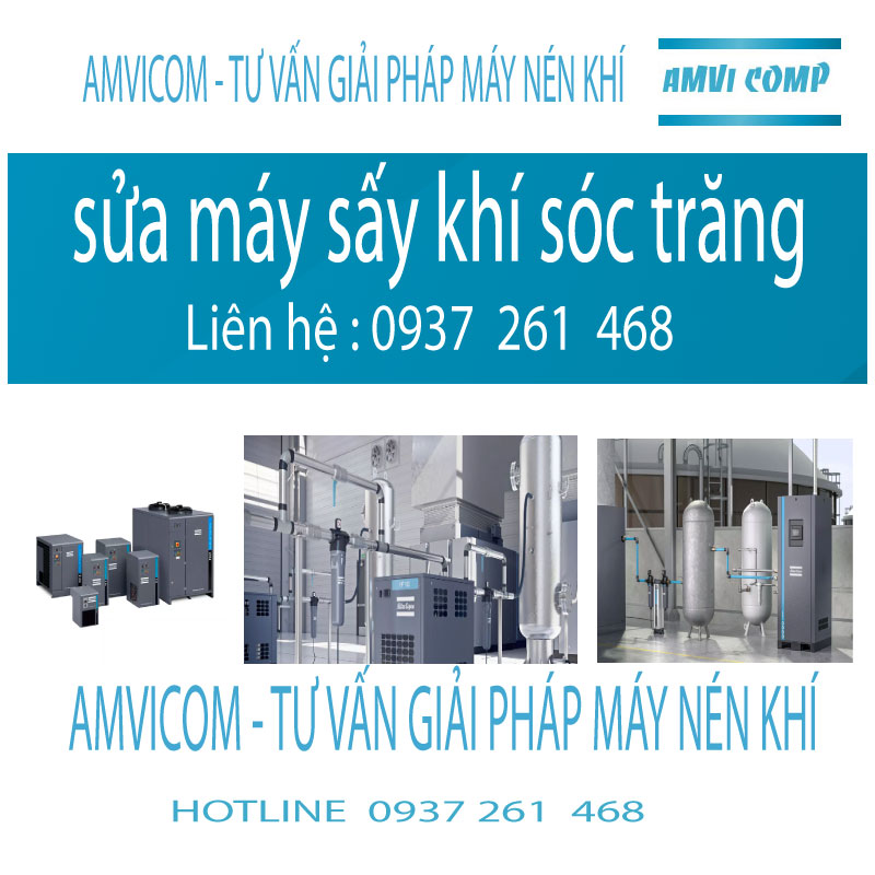 Sửa máy sấy khí amvicom sóc trăng 