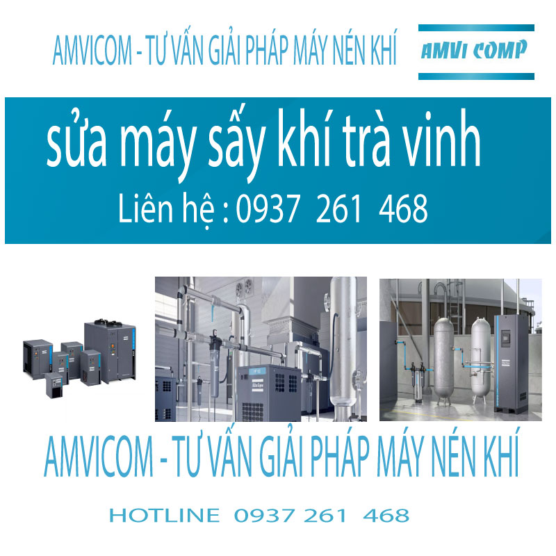 Sửa máy sấy khí amvicom tra vinh 