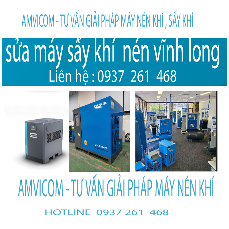 Sửa máy sấy khí vĩnh long amvicom