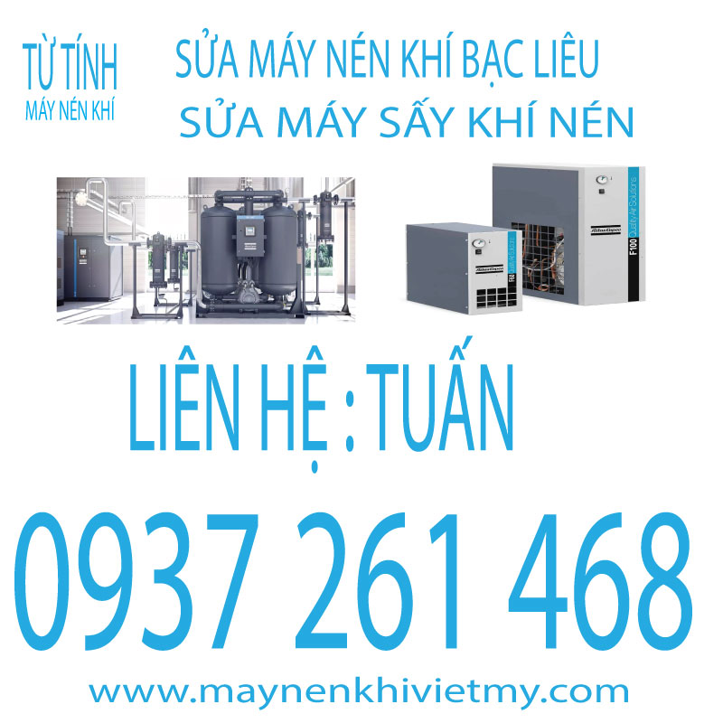 sửa máy nén khí bạc liêu